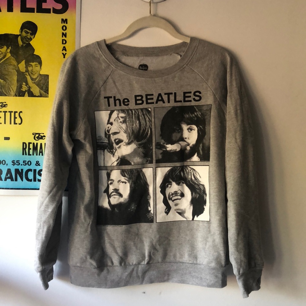 BEATLES crew neck sweatshirt